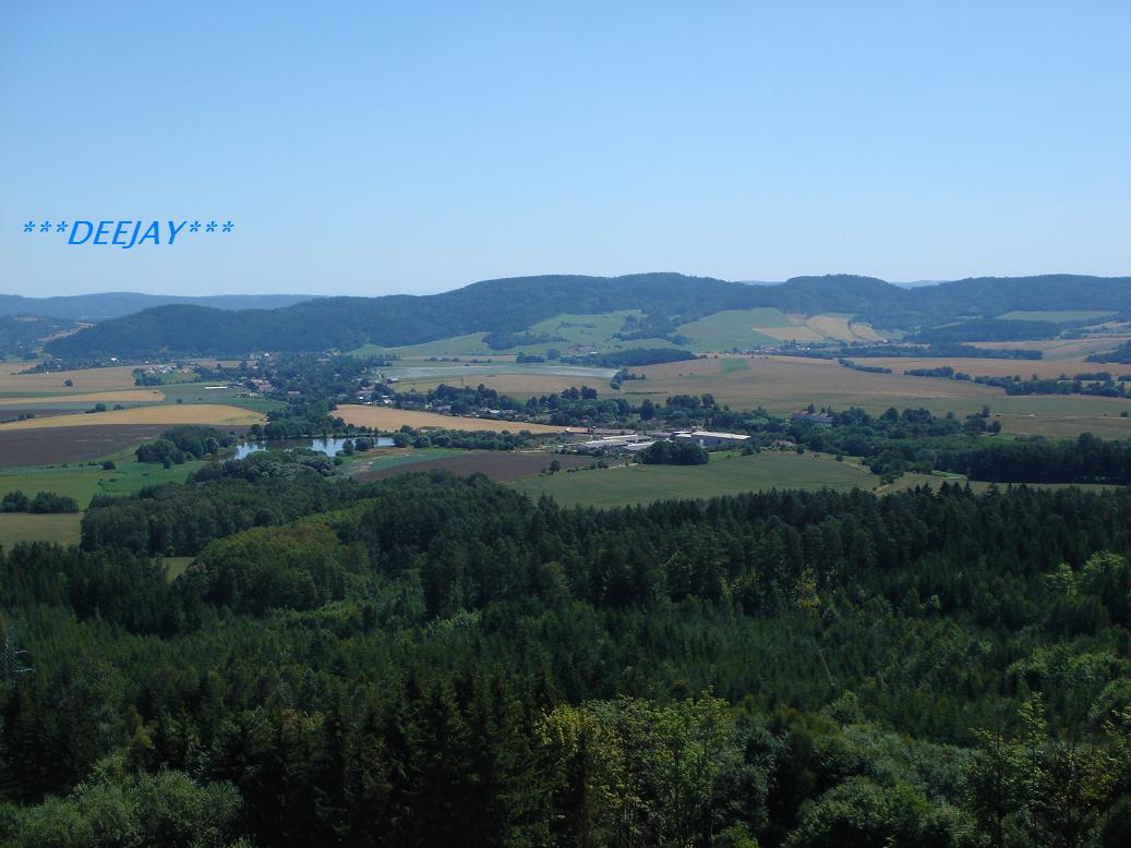 Dvorska (594m) and Borsov village from Hrebec hill